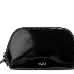Tumi Belden Black Patent Cosmetic Case